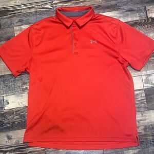 Under Armour Men's Bright Red Polo Shirt